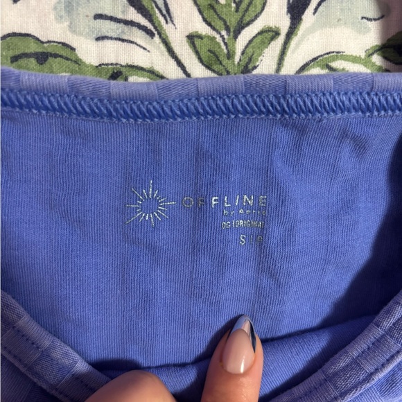 Aerie Ribbed Blue Set - Picture 3 of 5